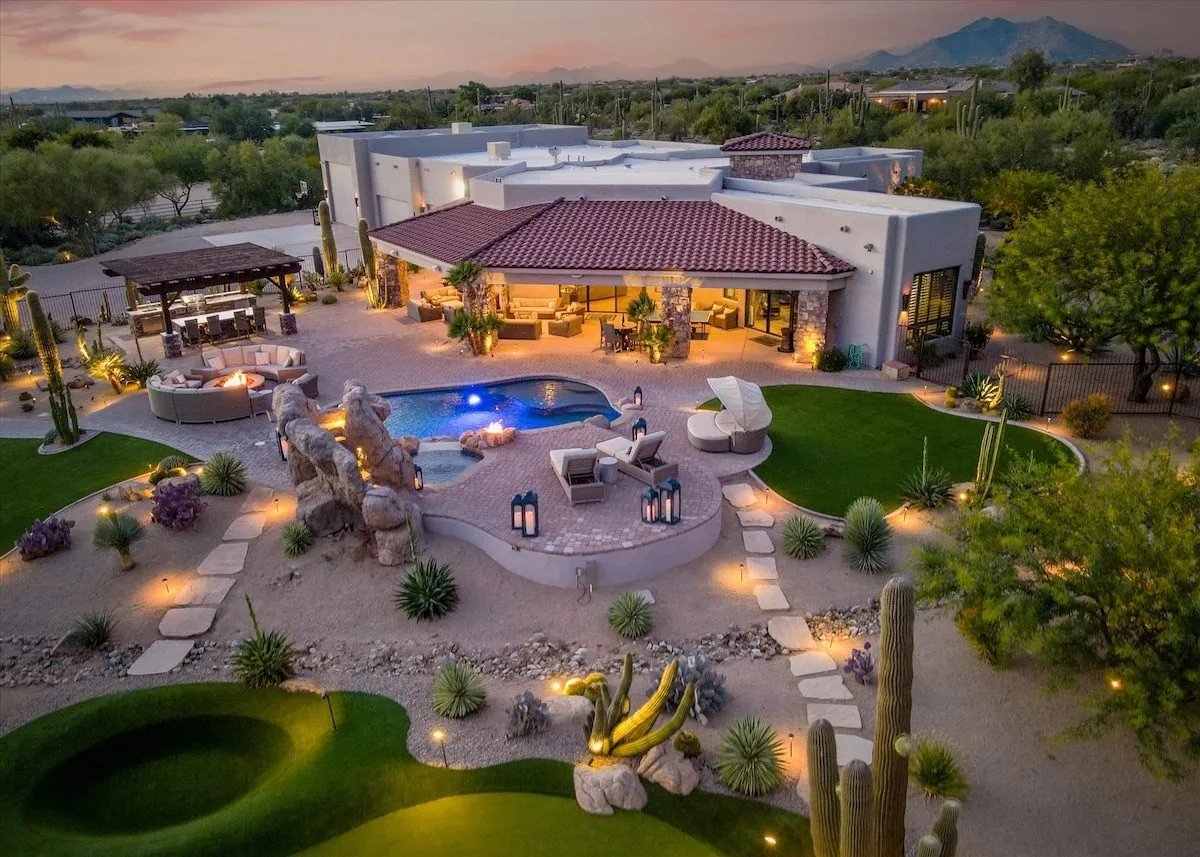 Breakthrough Acres — luxury Scottsdale estate at twilight